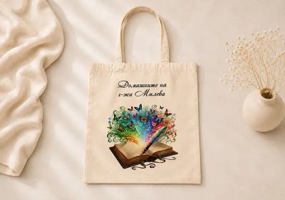 Текстилна чанта с щампа