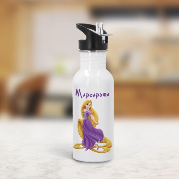 Персонализирана бутилка за вода – Рапунцел