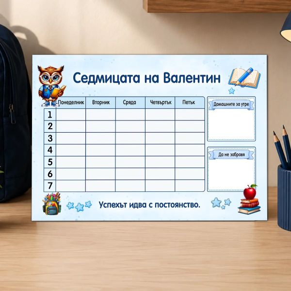 Учебно магнитно табло за ученик
