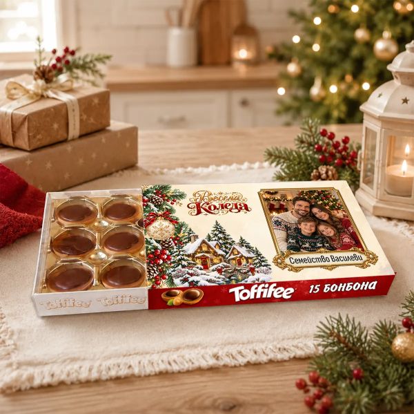 Toffifee със снимка за Коледа 