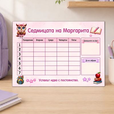 Учебно магнитно табло за ученичка 